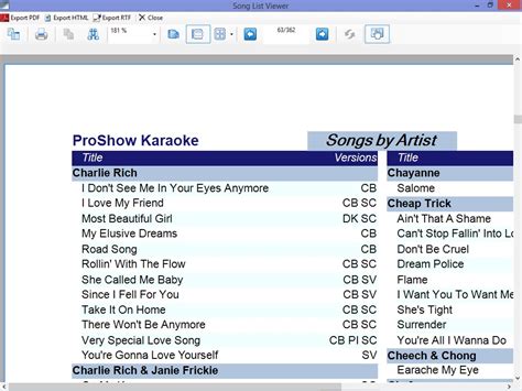 karaoke 6489|Karaosoft Song List Generator .